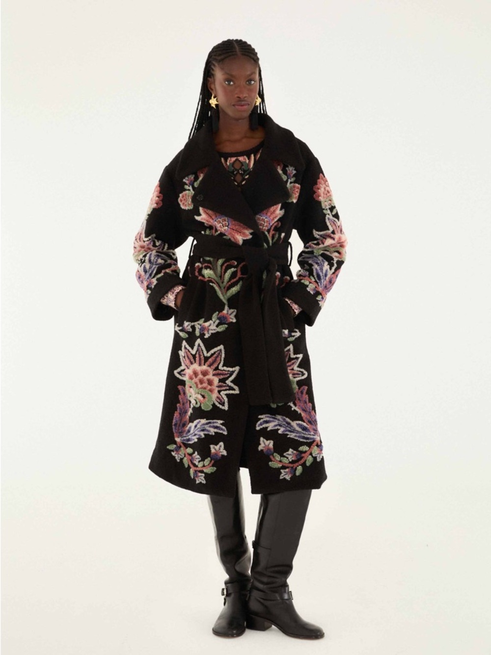 FARM RIO Marvelous Garden Fleece Coat - Picture 2 of 5